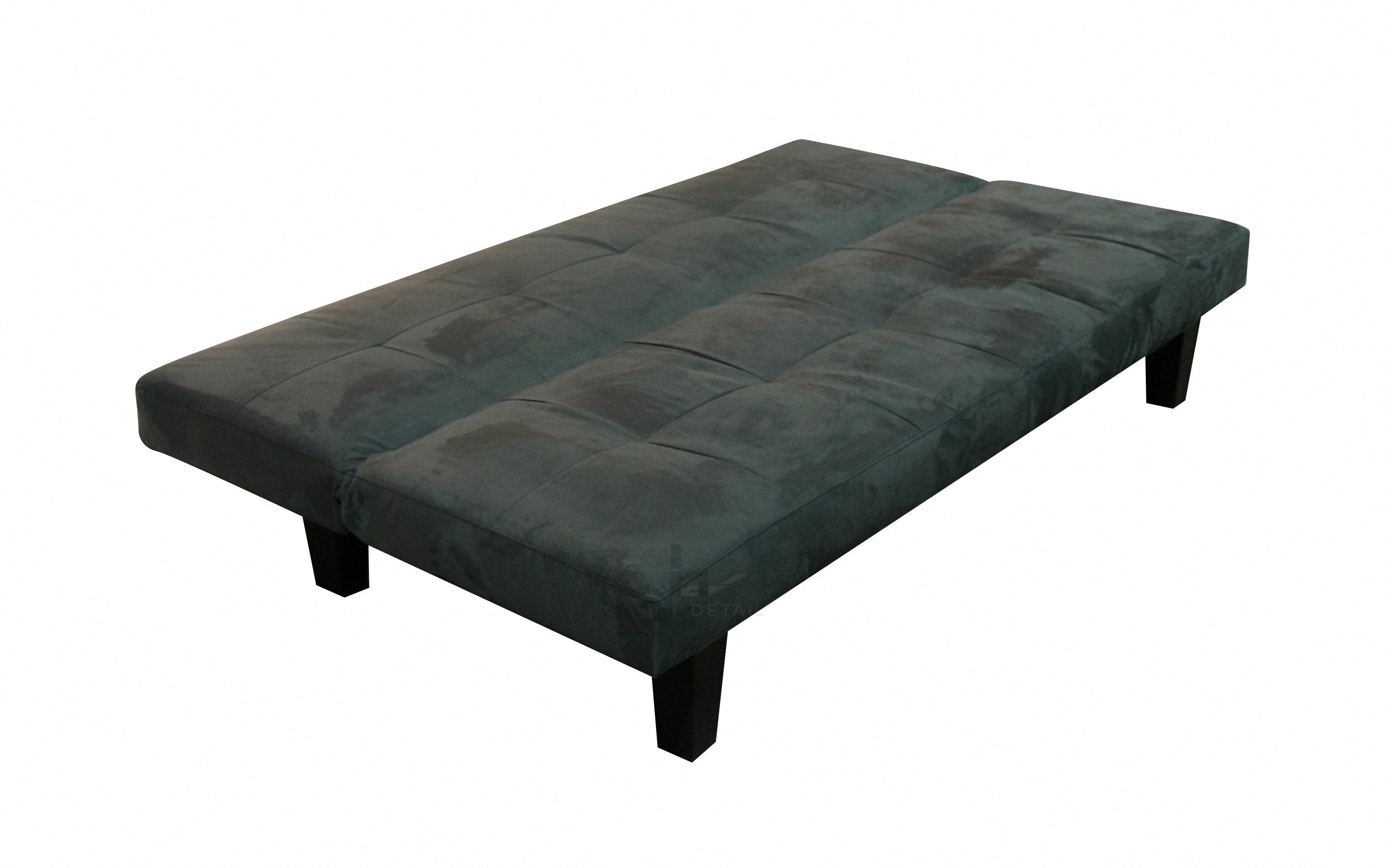 Atlanta Fabric Sofa Bed, Charcoal Faux Suede Fabric