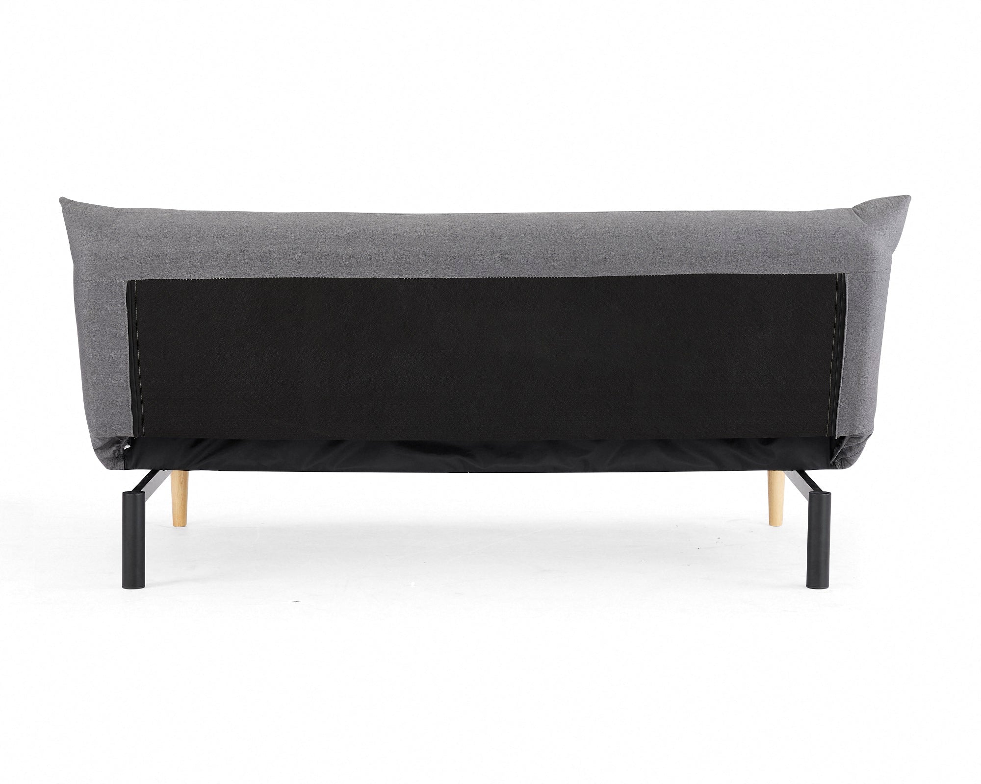Chatham Fabric Sofa Bed With Wooden Legs, Dark Grey Fabric