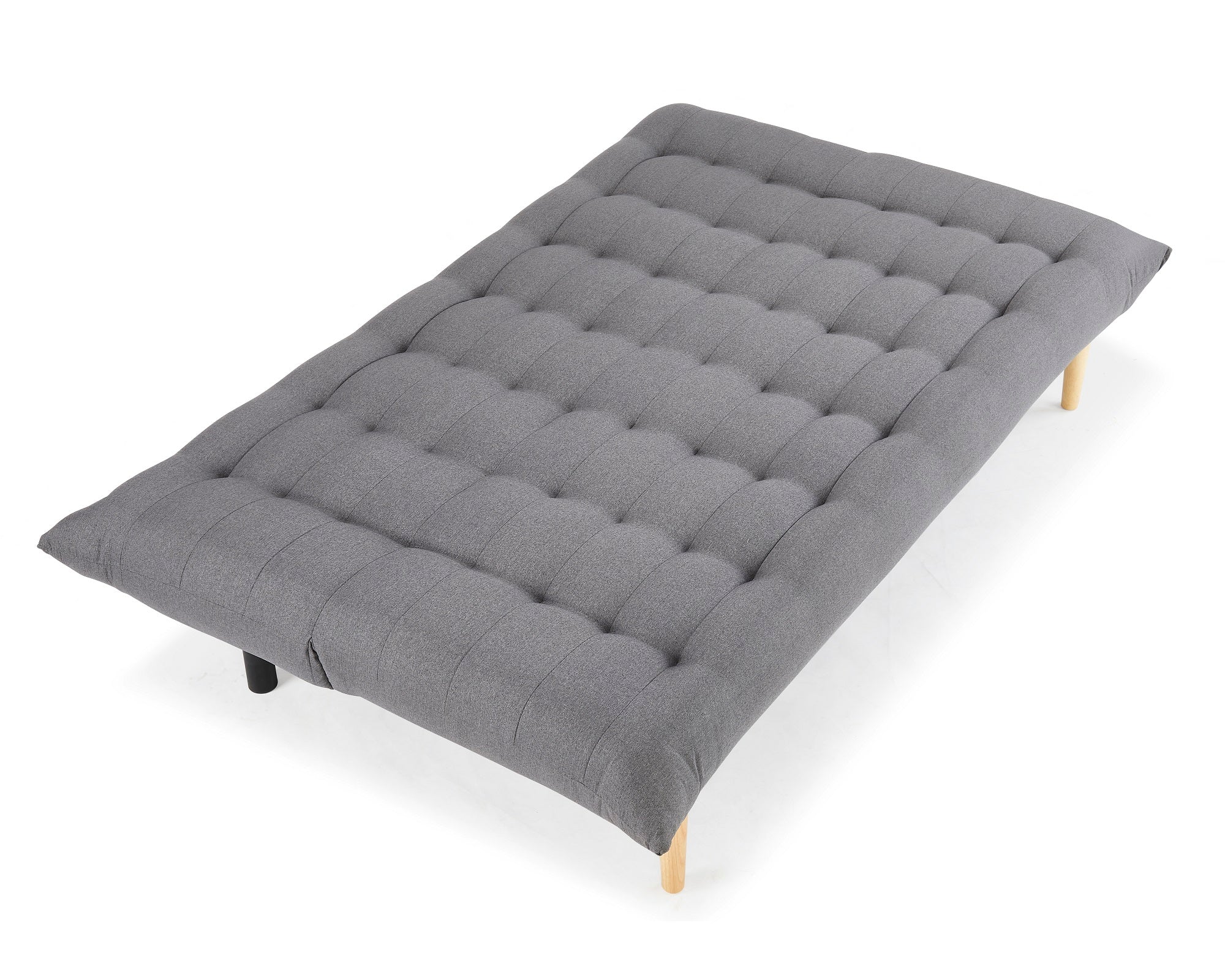 Chatham Fabric Sofa Bed With Wooden Legs, Dark Grey Fabric