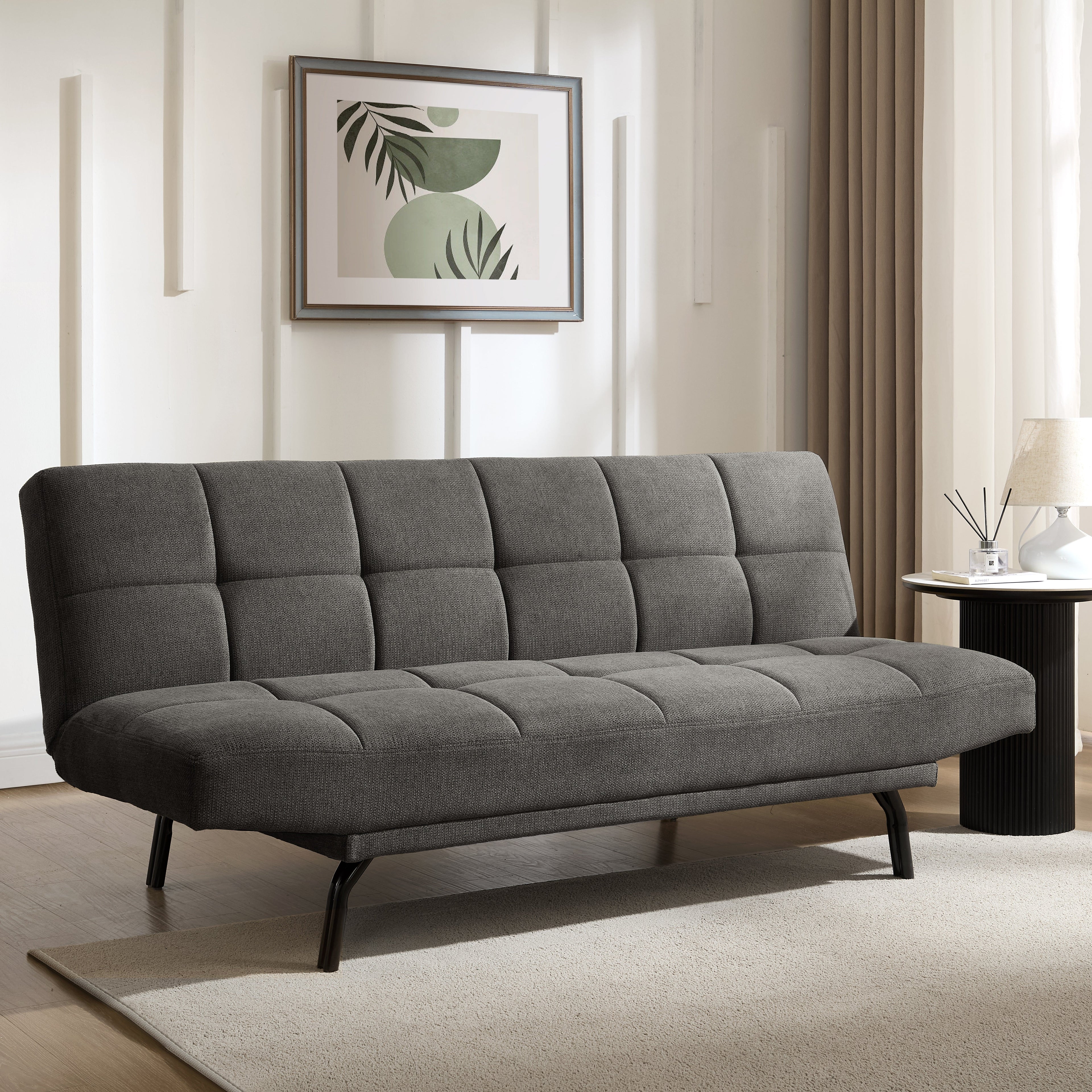 Chapelle Sofa Bed, Dark Grey Linen