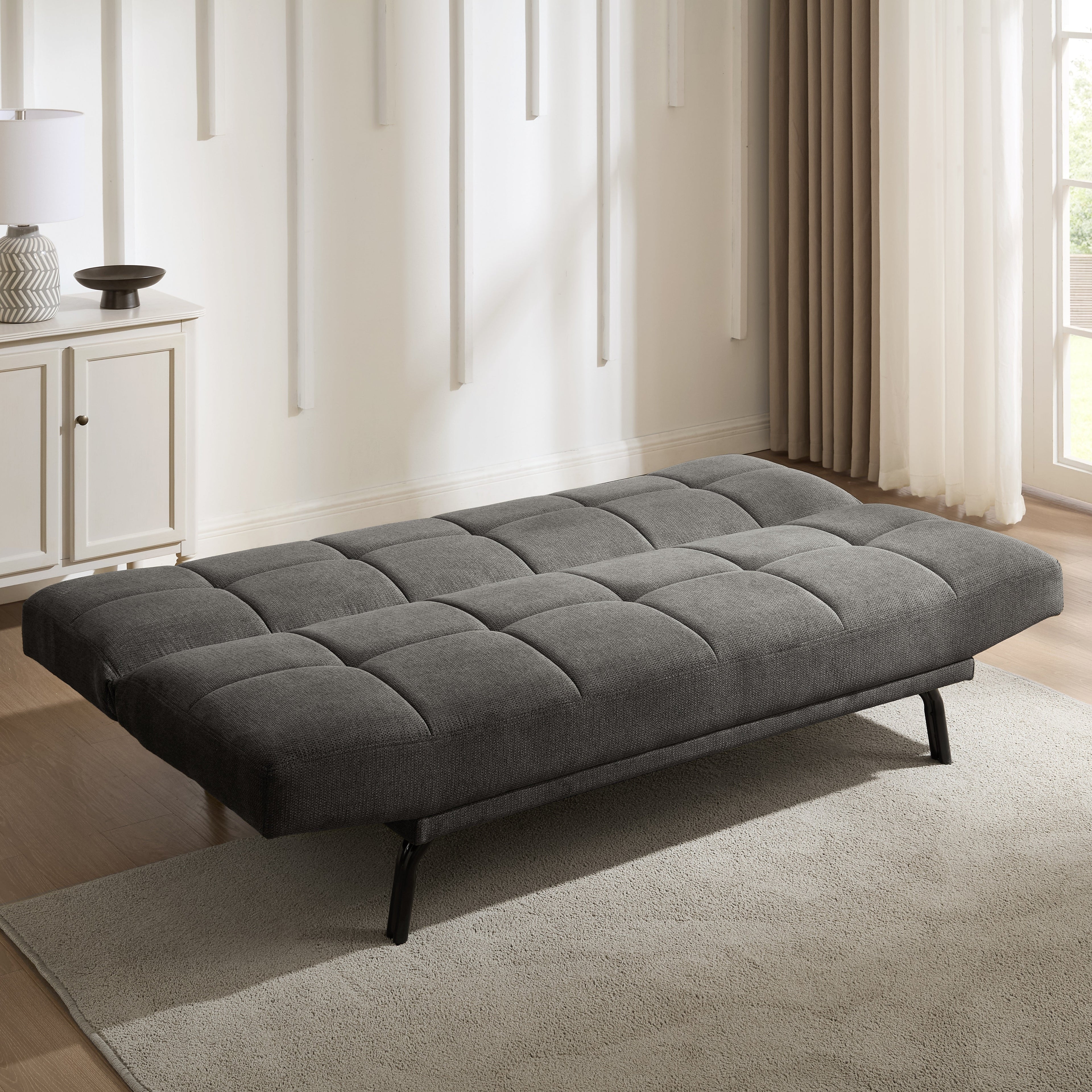Chapelle Sofa Bed, Dark Grey Linen