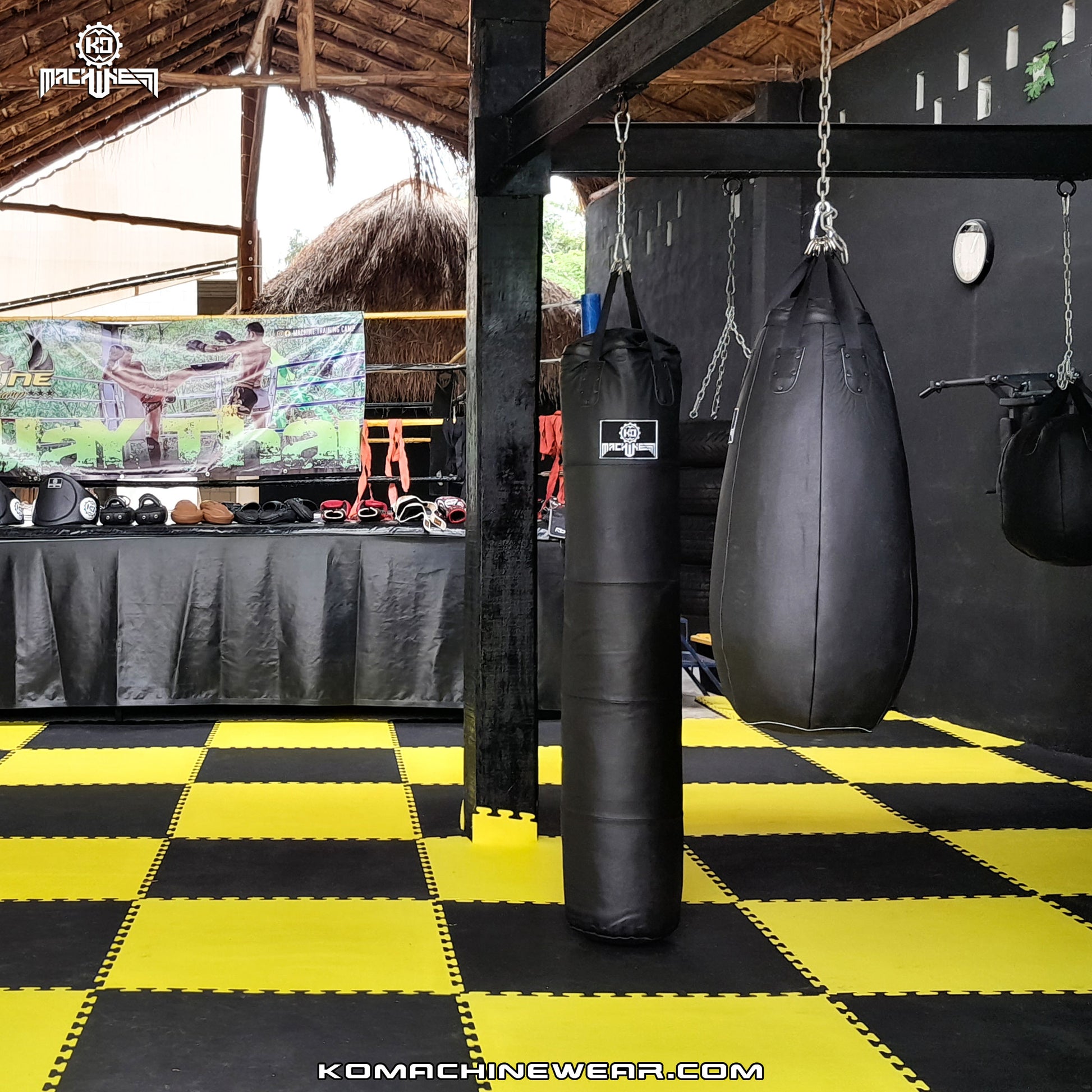 Muay Thai Heavy Bag Ko Machine Genuine Leather training camp