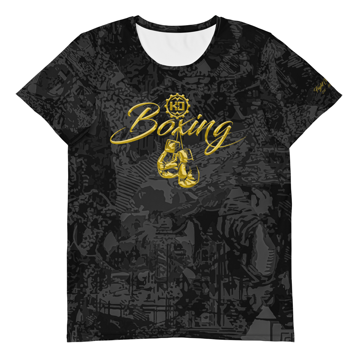 Men's Sports T-Shirt Ko Machine Thai Boxing Fight Club black front