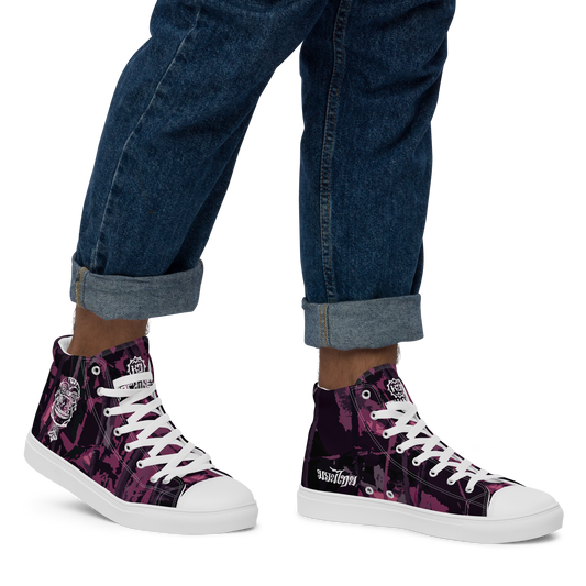 Zapatos de lona altos para hombre Ko Machine Catrina Púrpura