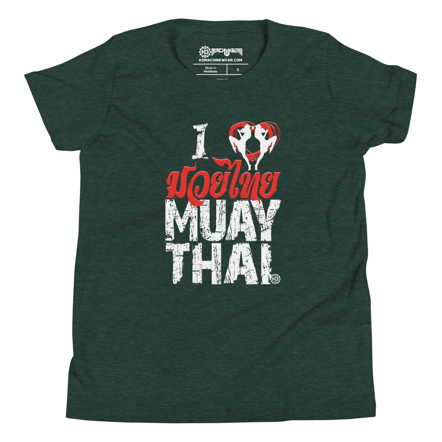 Youth Boy Cotton T-Shirt Ko Machine I Love Muay Thai