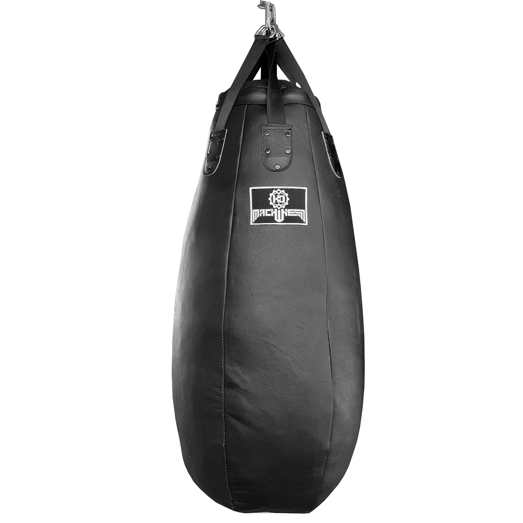 Muay Thai Heavy Bag Tear Drop Ko Machine Genuine Leather