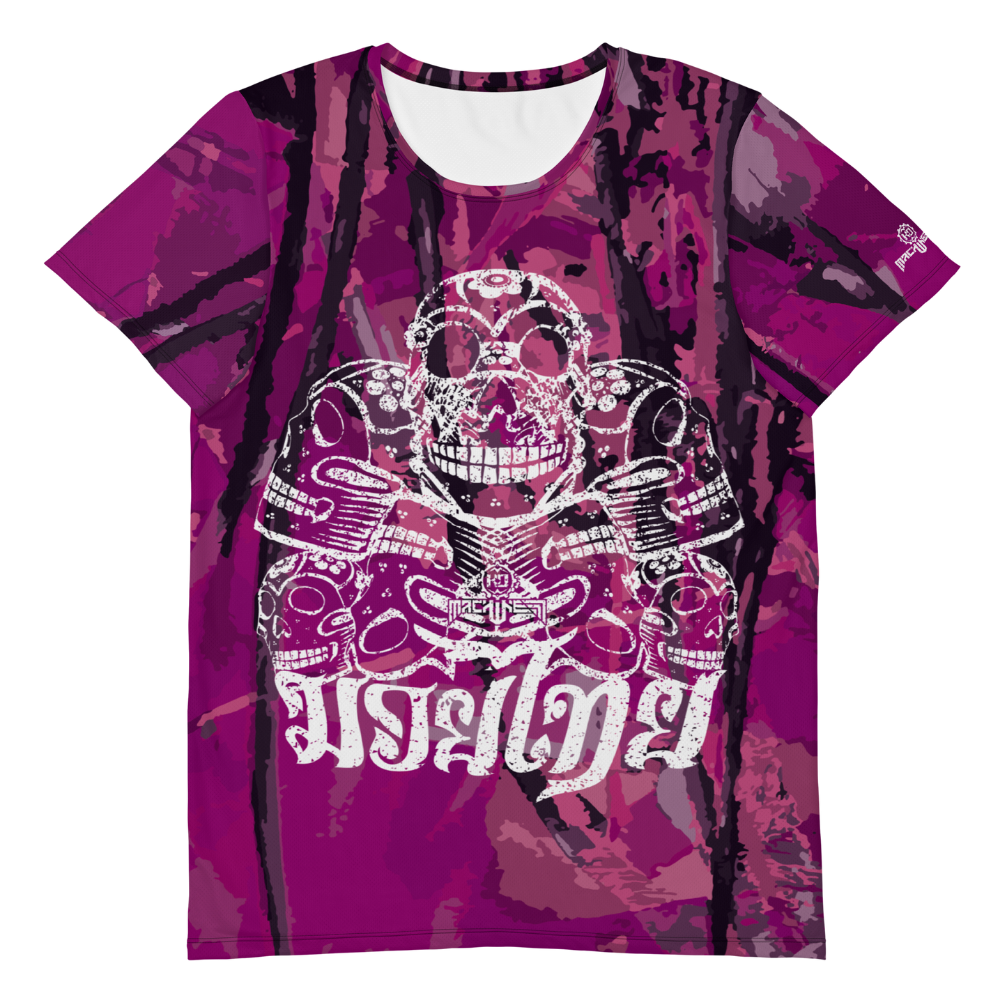 Muay Thai Men's Max Dry Camiseta Ko Machine Catrina Pink