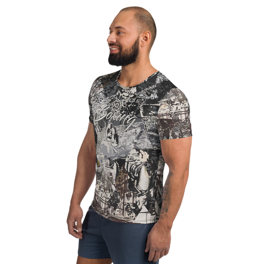 Men's Sports T-shirt Ko Machine Boxing Fight Club model left