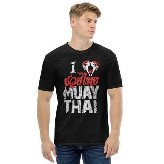 Men's T-Shirt Ko Machine I Love Muay Thai model front