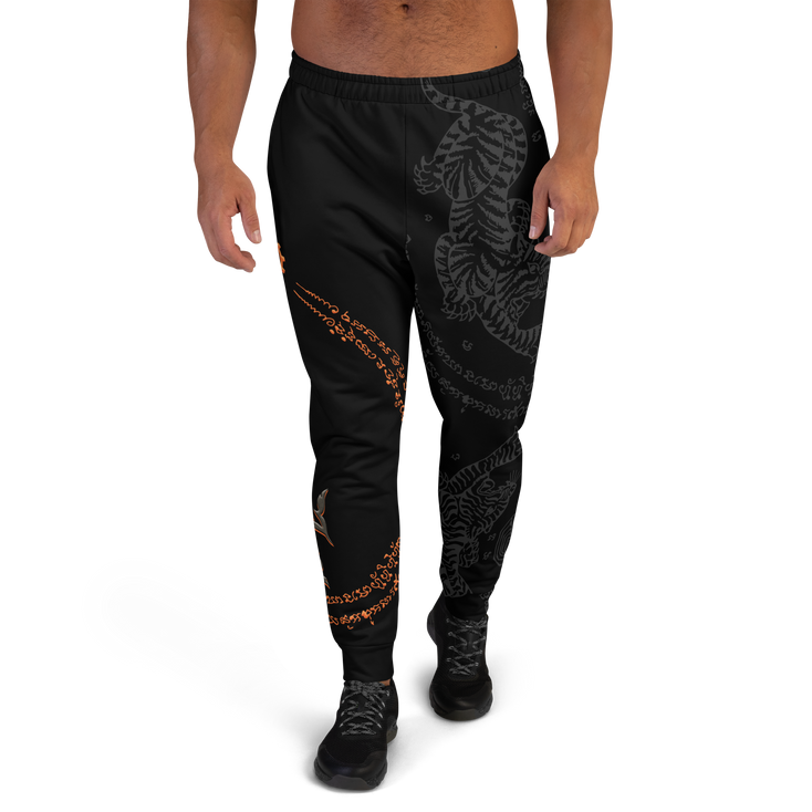 Muay Thai Joggers Ko Machine Sak Yant Tiger model front