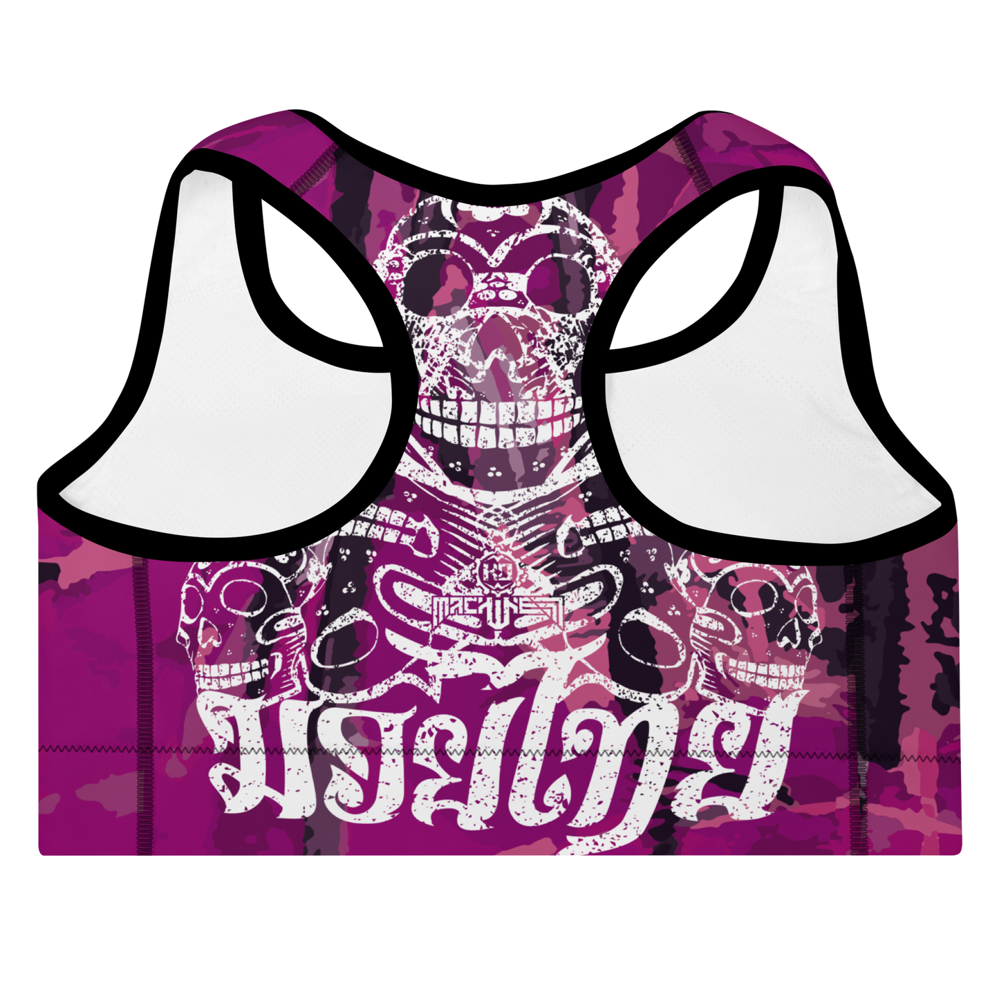 Sujetador Deportivo Mujer Muay Thai Ko Machine Catrina Rosa