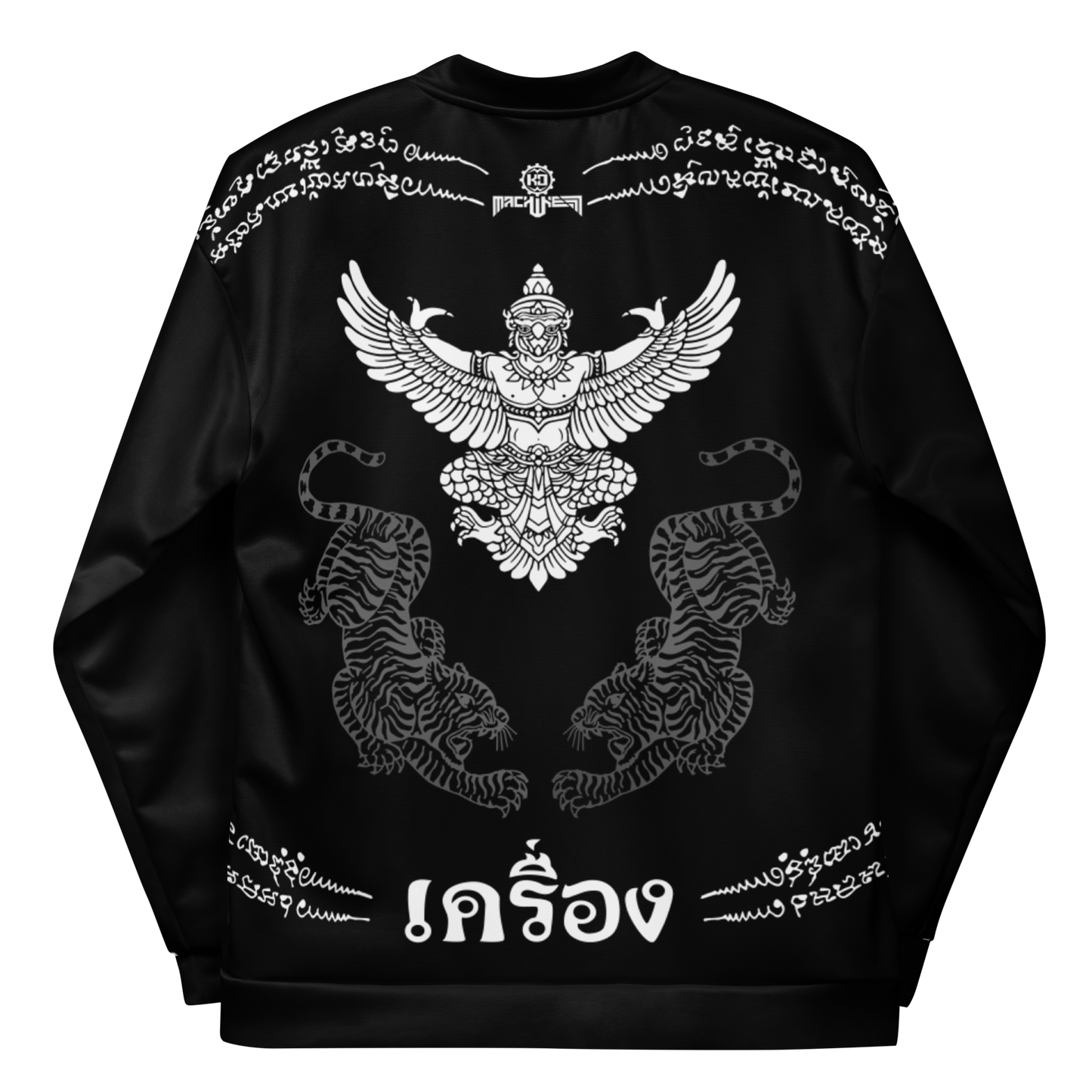 Muay Thai Women's Bomber Jacket Ko Machine Sak Yant Garuda