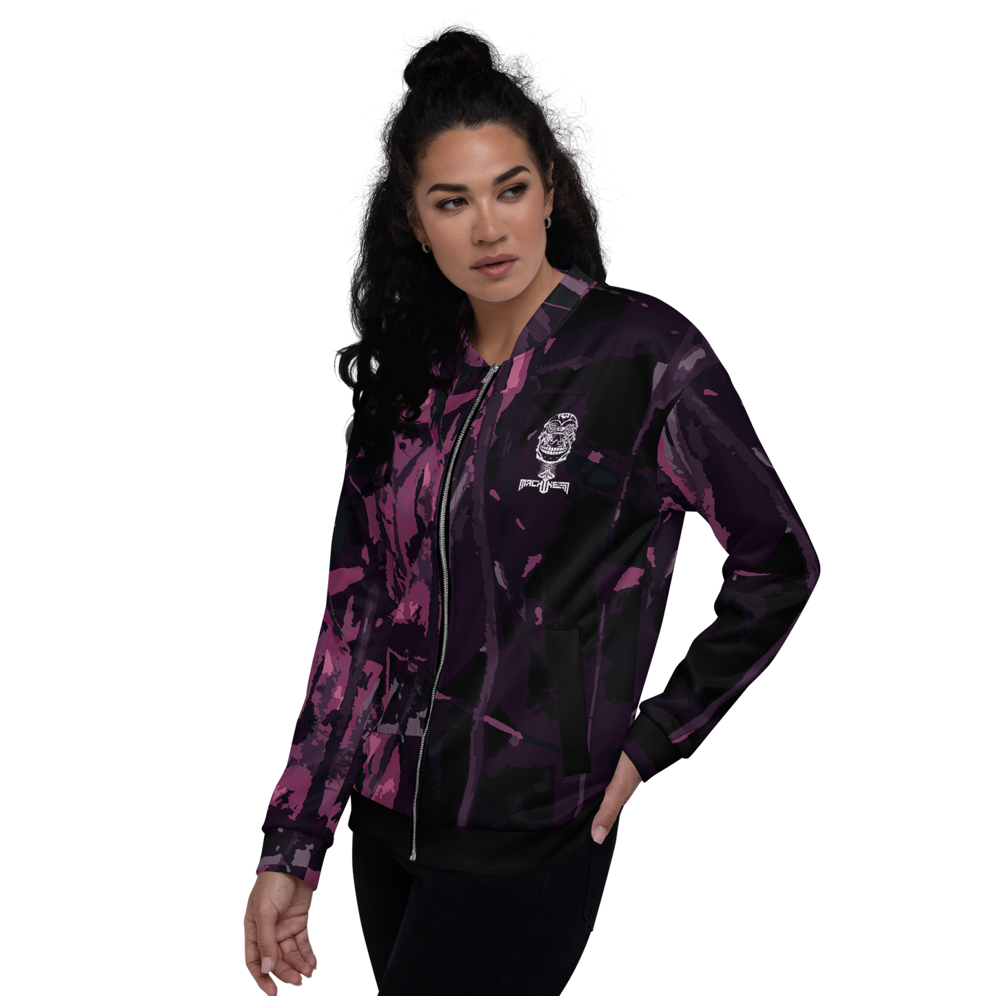 Muay Thai Women's Bomber Jacket Ko Machine Catrina Purple