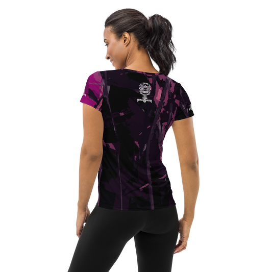 Camiseta Atlética Mujer Muay Thai Ko Machine Catrina Púrpura