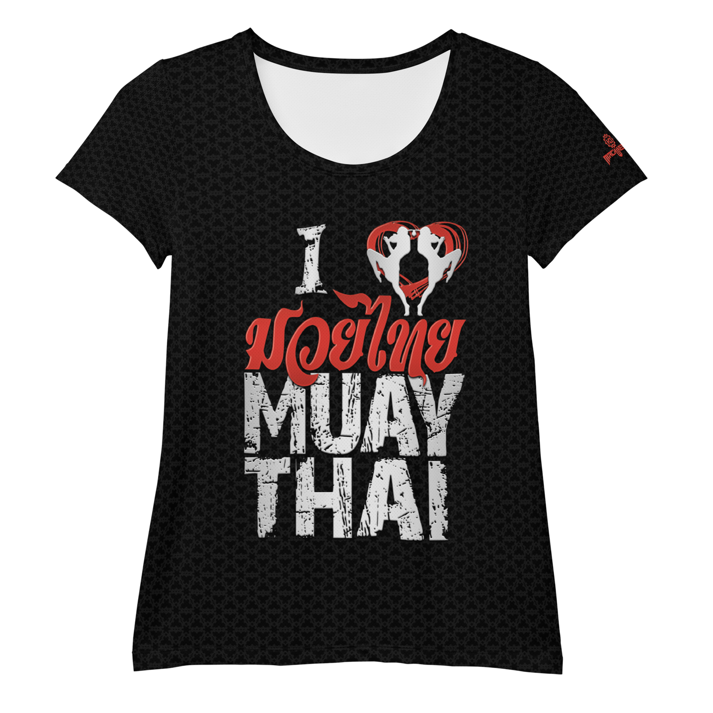 Women's Athletic T shirt Ko Machine I Love Muay Thai