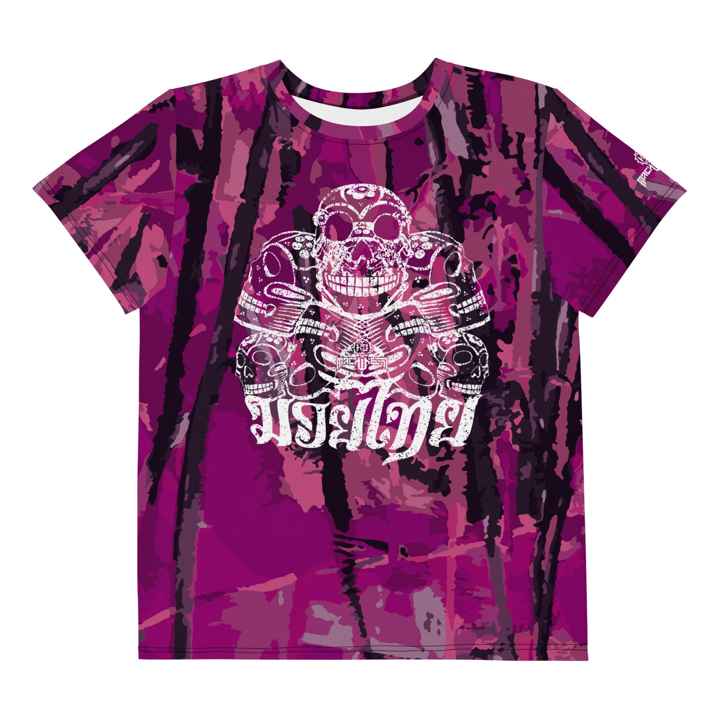 Muay Thai Youth T-shirt Ko Machine Catrina Pink