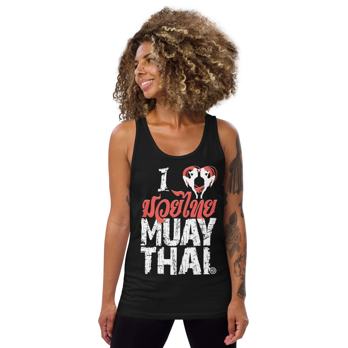 Camiseta de tirantes de algodón para mujer Ko Machine I Love Muay Thai
