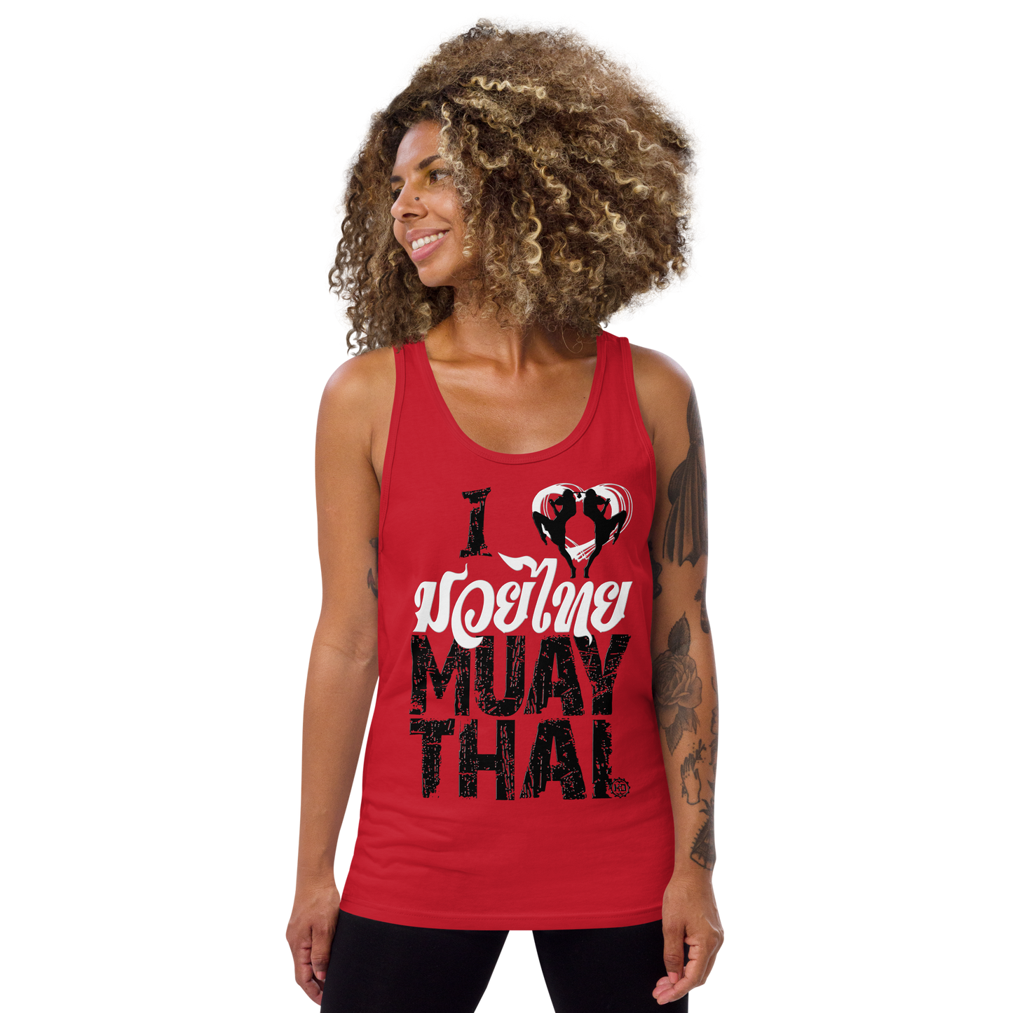 Camiseta de tirantes de algodón para mujer Ko Machine I Love Muay Thai