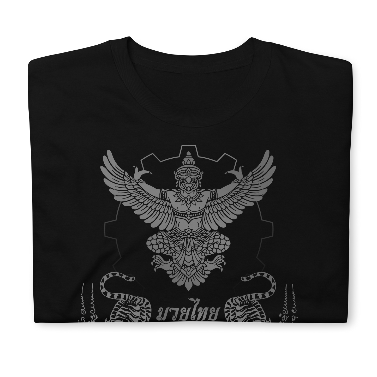 Muay Thai Men's Cotton T-Shirt Ko Machine Sak Yant Garuda
