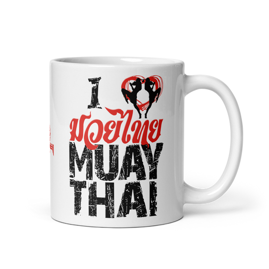 Glossy mug Ko Machine I Love Muay Thai