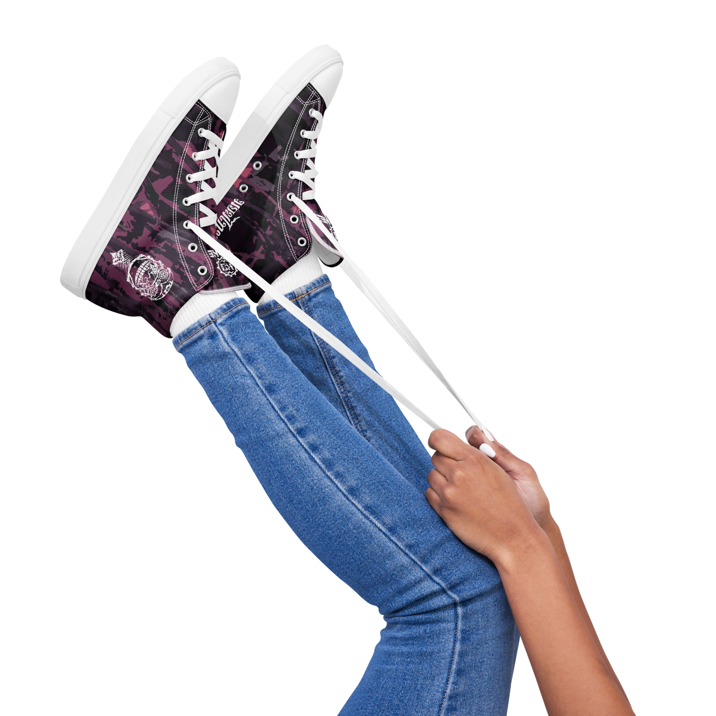 Zapatos De Lona De Parte Superior Alta Para Mujer Catrina Púrpura